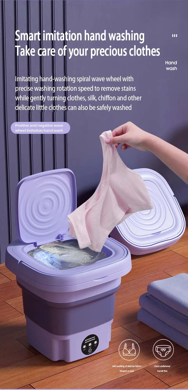 Mini Foldable Washing Machine