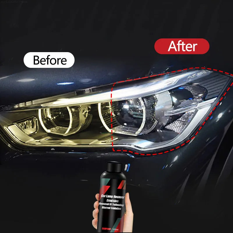 Car Headlight Restoration Polishing Kit