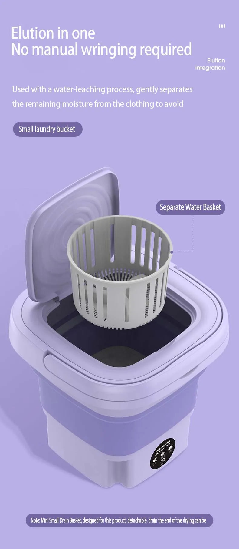 Mini Foldable Washing Machine