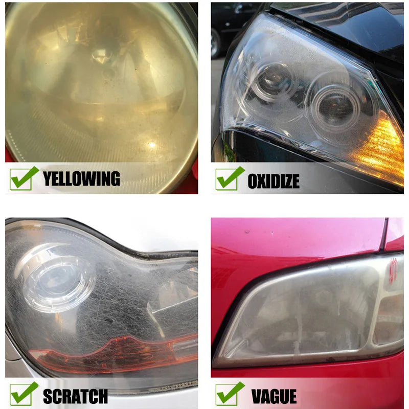 Car Headlight Restoration Polishing Kit