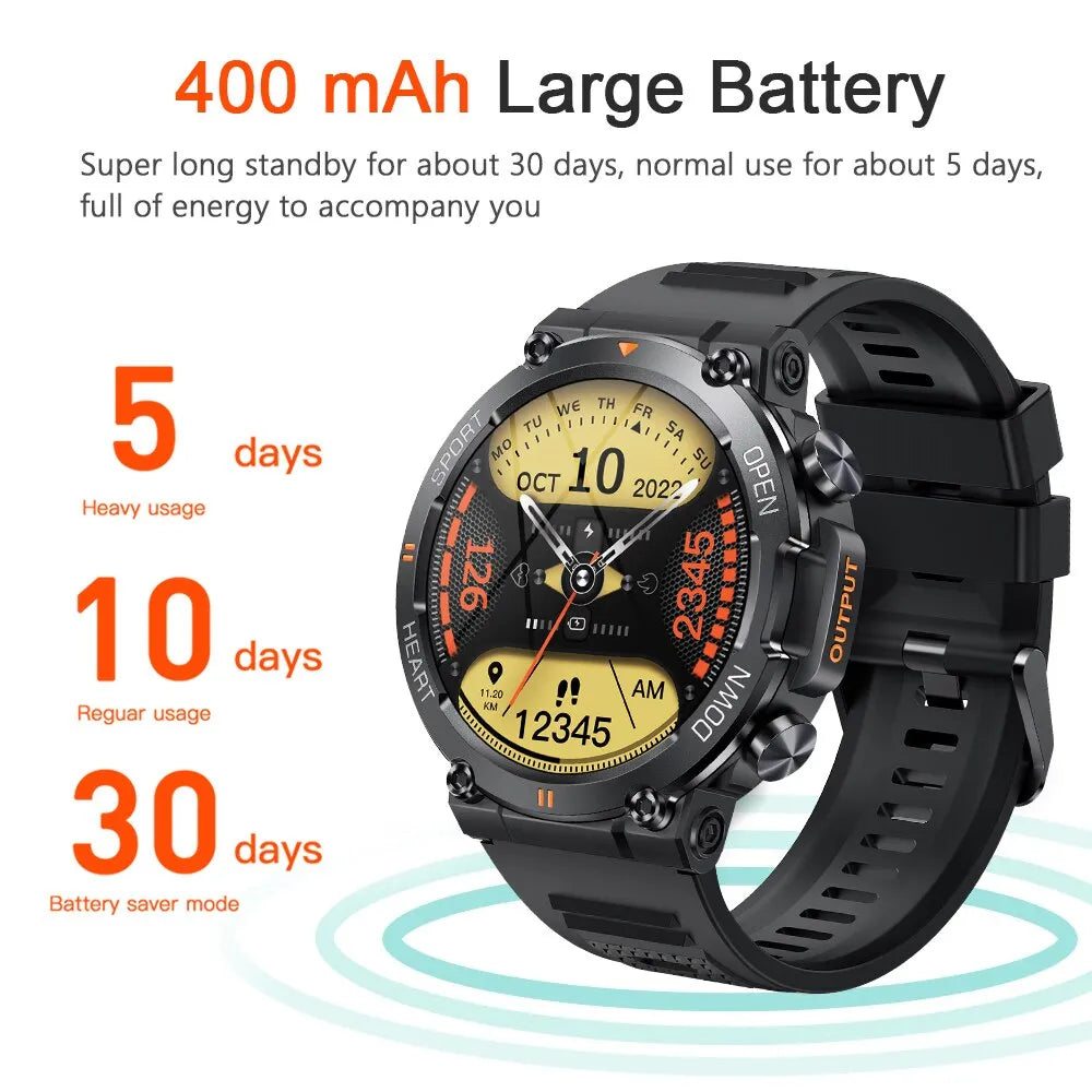 Men's Bluetooth Watch Fitness Tracker