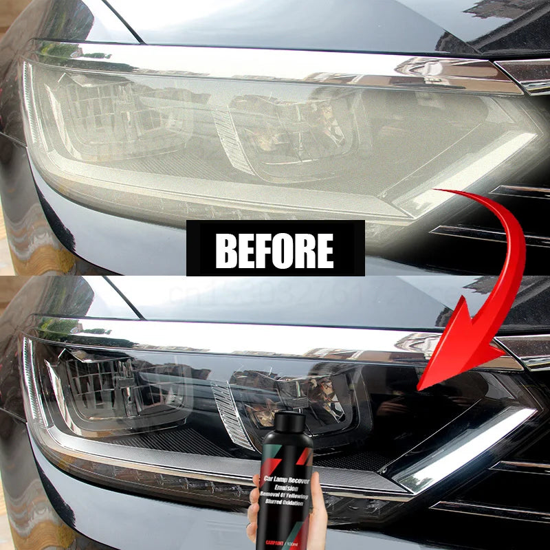 Car Headlight Restoration Polishing Kit