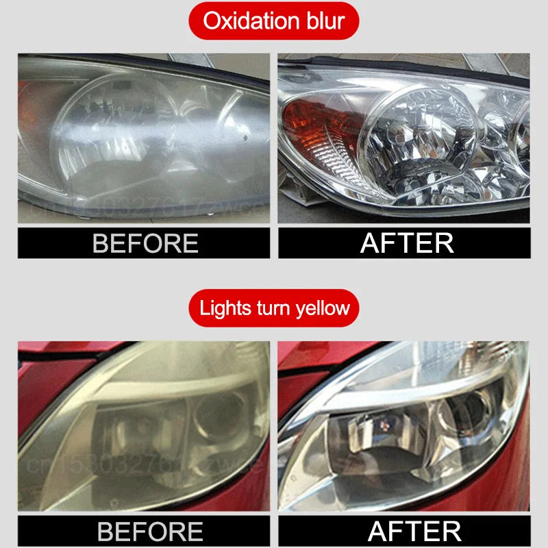 Car Headlight Restoration Polishing Kit