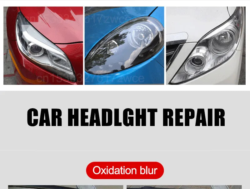 Car Headlight Restoration Polishing Kit