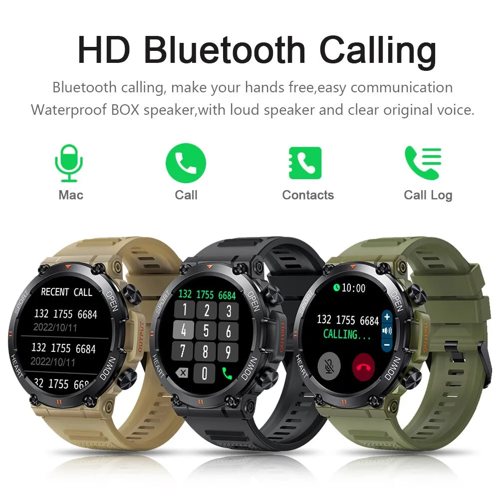 Men's Bluetooth Watch Fitness Tracker